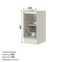 Ver imagem 3 de Balcão Fineze 40cm 1 Portas – Henn Areia