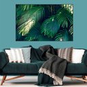 Ver imagem 1 de Quadro Canvas Folhas de Palmeiras 1,00x1,30