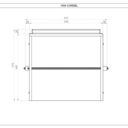 Banco Cordel com Futon e Prateleira de Sisal - Branco - 5