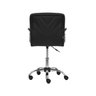 Cadeira de Escritório Gomos Preta com Altura Ajustável Estofada - 4