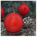 Ver imagem 1 de Kit 2 Velas Bola de Natal Clássica Vermelha Natalina 7cm