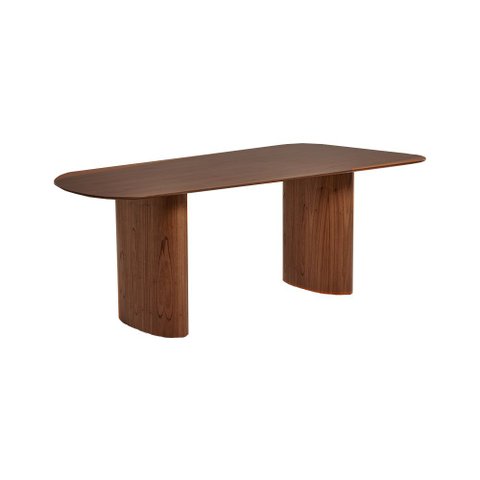 Mesa Maia Organica 240cm Laminado para Sala de Jantar Elegante Mesa Grande para Familia - Imbuia