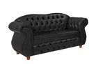 Ver imagem 1 de Duas Namoradeiras Chesterfield Merlo 2 Lugares - Corano Preto / Decoração, recepção, sala t