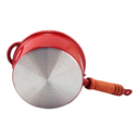 Ver imagem 6 de Jogo de 5 Panelas de Aluminio Fundido com Cabo 16 a 24cm - Vermelho Pigmentado