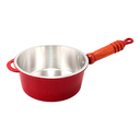 Ver imagem 3 de Jogo de 5 Panelas de Aluminio Fundido com Cabo 16 a 24cm - Vermelho Pigmentado