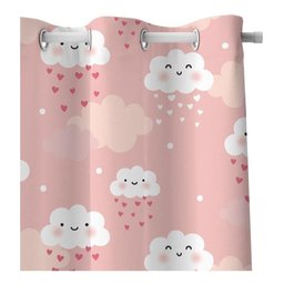 Cortina Infantil Chuva De Amor Tecido Premium 2,60x1,50m - 3