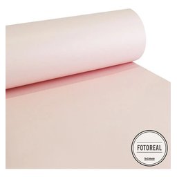 Adesivo Laca Alto Brilho White 0,61m Full - Fosco Rosa Ternura - 1