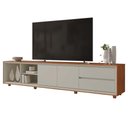 Ver imagem 1 de Rack Prime para Tv 75" com 2 Portas e 2 Gavetas Mavaular:naturalle/off