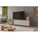 Ver imagem 2 de Rack Prime para Tv 75" com 2 Portas e 2 Gavetas Mavaular:naturalle/off