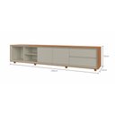 Ver imagem 3 de Rack Prime para Tv 75" com 2 Portas e 2 Gavetas Mavaular:naturalle/off
