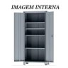 Armário de Aço c/ 02 portas REFORÇADO – (PA – 90) – 1,98×0,90×0,40m – Chapa # 22 – Cinza- 12113 - 4