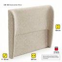 Ver imagem 4 de Cabeceira para Cama Box King Size Liah 195cm Linho Bege - Desk Design