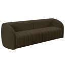 Ver mais imagens de Sofá Decorativo Sala de Estar 252cm Adam 3 Lugares Veludo Marrom G45 - Gran Belo Sofá Adam