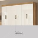 Ver mais imagens de Guarda Roupa Casal 10 Portas e 3 Gavetas Hungria - Amêndola Touch/off White