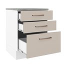 Ver imagem 4 de Balcão 60 Cm 3 Gavetas Branco/crema Agata Madesa