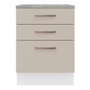 Ver imagem 6 de Balcão 60 Cm 3 Gavetas Branco/crema Agata Madesa