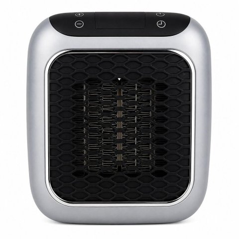 Aquecedor Portátil de Tomada com Display Digital e Timer 1200W para Quarto Escritório e Banheiro