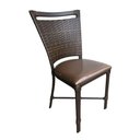 Ver imagem 4 de Kit 4 Cadeiras Sala Jantar em Alumínio Marrom