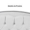 Ver mais imagens de Kit Cabeceira e Calçadeira com Baú 195 Cm King Casal Diana Suede Branco - Fina Mobília
