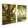 KIT QUADROS DECORATIVOS PAISAGEM ARVORE CAMPO MODERNO LINDO - 1