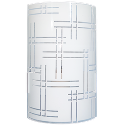 Arandela Moderna Solaris Calha Vidro Curvo Tema Abstrat Gama - 1 Arandela Moderna Solaris Calha Vidro Curvo Tema Abstrat Gama - 1