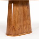 Ver imagem 5 de Mesa de Jantar Lina até 6 Lugares Orgânica com Vidro Off White 140x90cm