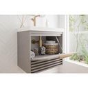 Ver imagem 4 de Gabinete Banheiro Suspenso Paraty c/Cuba 60cm Platina MGM