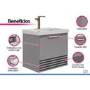 Ver imagem 5 de Gabinete Banheiro Suspenso Paraty c/Cuba 60cm Platina MGM