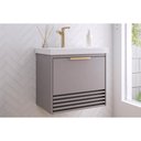 Ver imagem 1 de Gabinete Banheiro Suspenso Paraty c/Cuba 60cm Platina MGM