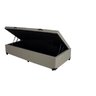 Cama Box Baú Solteiro Linhão Cinza Com Pistão A Gás - 1
