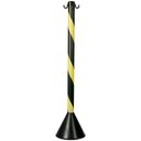 Ver imagem 1 de Pedestal Zebrado Preto/amarelo - Plastcor