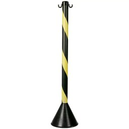 Pedestal Zebrado Preto/amarelo - Plastcor - 1