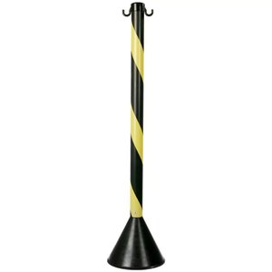 Pedestal Zebrado Preto/amarelo - Plastcor