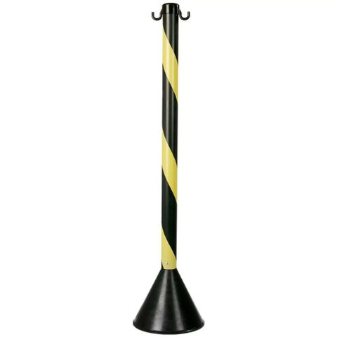 Pedestal Zebrado Preto/amarelo - Plastcor