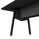 Ver imagem 7 de Mesa de Reunião 200cm para 8 Pessoas com Tampo Chanfrado Industrial Executive Preto