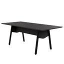 Ver imagem 4 de Mesa de Reunião 200cm para 8 Pessoas com Tampo Chanfrado Industrial Executive Preto