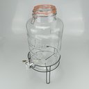 Ver imagem 7 de Refresqueira de Vidro 8L Transparente 47x25x25cm Suco Bebidas Torneira Festa