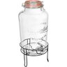 Refresqueira Suco Agua com Suporte Metal Home&co Vidro 8l 47x25x25cm Transparente - 1