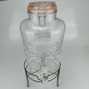 Ver mais imagens de Refresqueira de Vidro 8L Transparente 47x25x25cm Suco Bebidas Torneira Festa