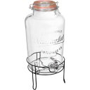 Ver imagem 1 de Refresqueira de Vidro 8L Transparente 47x25x25cm Suco Bebidas Torneira Festa