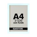 Ver imagem 1 de Kit 03 Moldura A4 21x30cm com Fundo Quarto Sala Certificado Alvara Quadro Decorativo Cor:branco