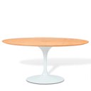 Ver imagem 1 de Mesa Saarinen Oval Freijó 235x122cm - Base Branca