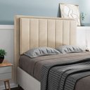 Ver imagem 3 de Cabeceira Opala para Cama Box Queen 160 Cm Suede Bege - D'Rossi