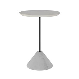 Mesa Stone Lateral Pequena - Off White/grafite Imcal - 1