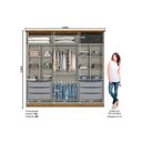Ver imagem 2 de Guarda Roupa 6 Portas e 6 Gavetas Andréas Cinza/nature - Henn