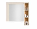 Ver imagem 4 de Kit Conjunto Gabinete de Banheiro e Espelheira Suspenso sem Cuba Off White Cal Móveis