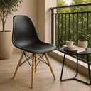 Ver imagem 6 de Kit 4 Cadeiras Eames Charles Eiffel para Sala de Jantar Moderna - Preta