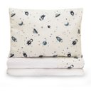Ver imagem 1 de Jogo de Lençol Mini Cama 3 Peças 100% Algodão Montessoriano Moderninhos:space