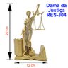 Dama da Justiça estatueta decorativa Deusa Temis Direito Advogado Themis - 3