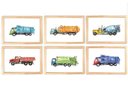 Ver imagem 1 de Kit Quadro Infantil Caminhões Transporte Decorativo Quarto Criança Bebê